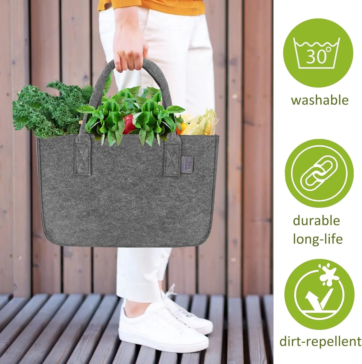 IDEA HOME Felt Bag Shopper