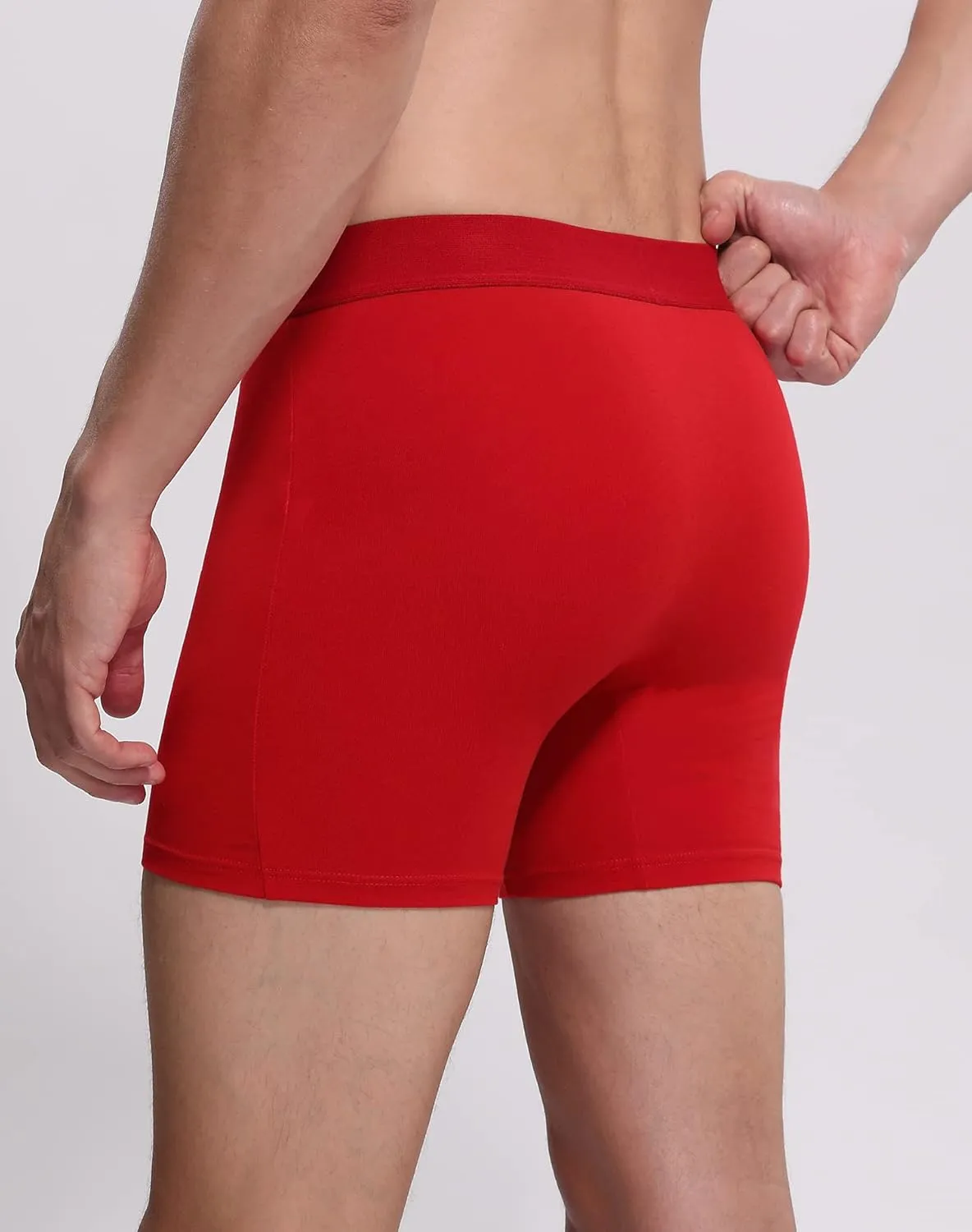 INNERSY Men's Boxer Briefs Cotton Stretchy Underwear 7 Pack for a Week