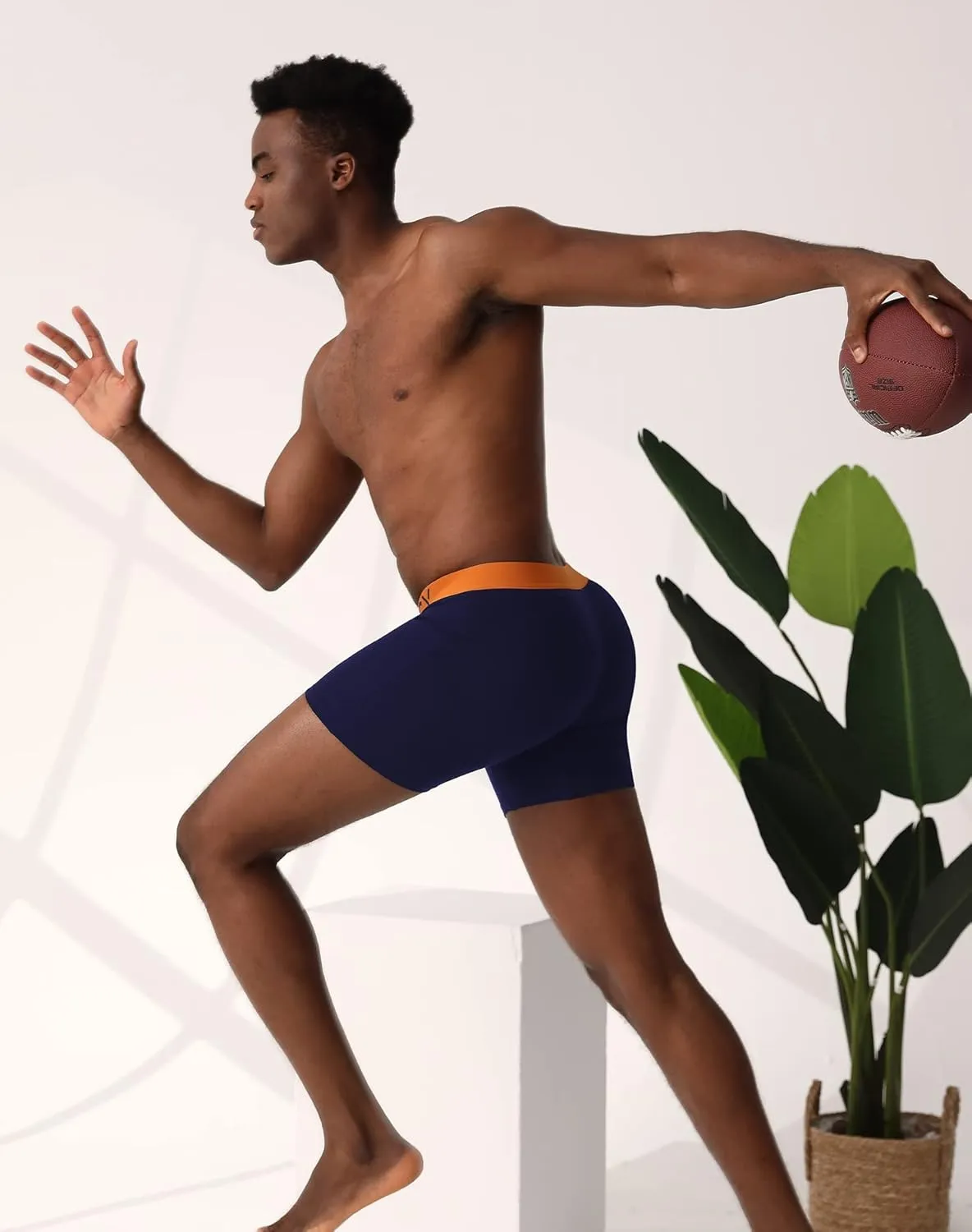 INNERSY Men's Boxer Briefs Cotton Stretchy Underwear 7 Pack for a Week