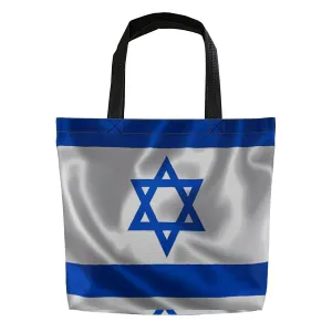 Israel Flags 3 Tote Bag for Women Men Large Reusable Beach Shoulder Bags With Zipper for Gym Shopping Travel Gifts Yoga