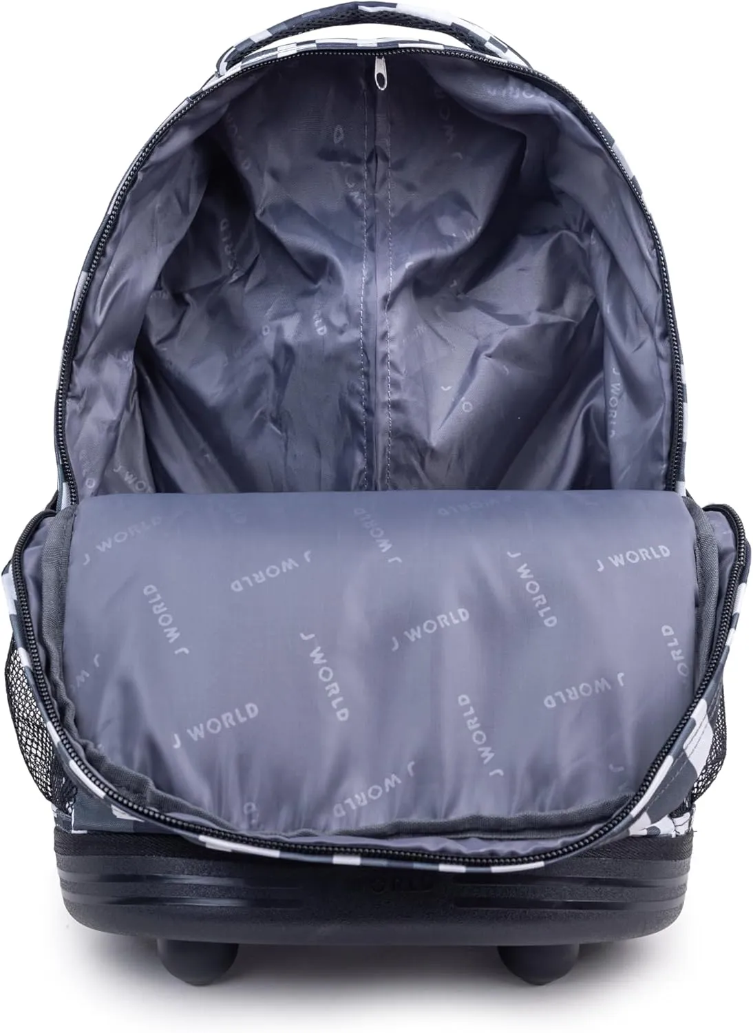 J World New York Sunrise Kids Rolling Backpack for Girls Boys Teen. Roller Bookbag with Wheels, Camo, 18"