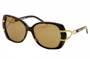 Jenni Chan Women's JC639S Acetate Sunglasses BROWN 59