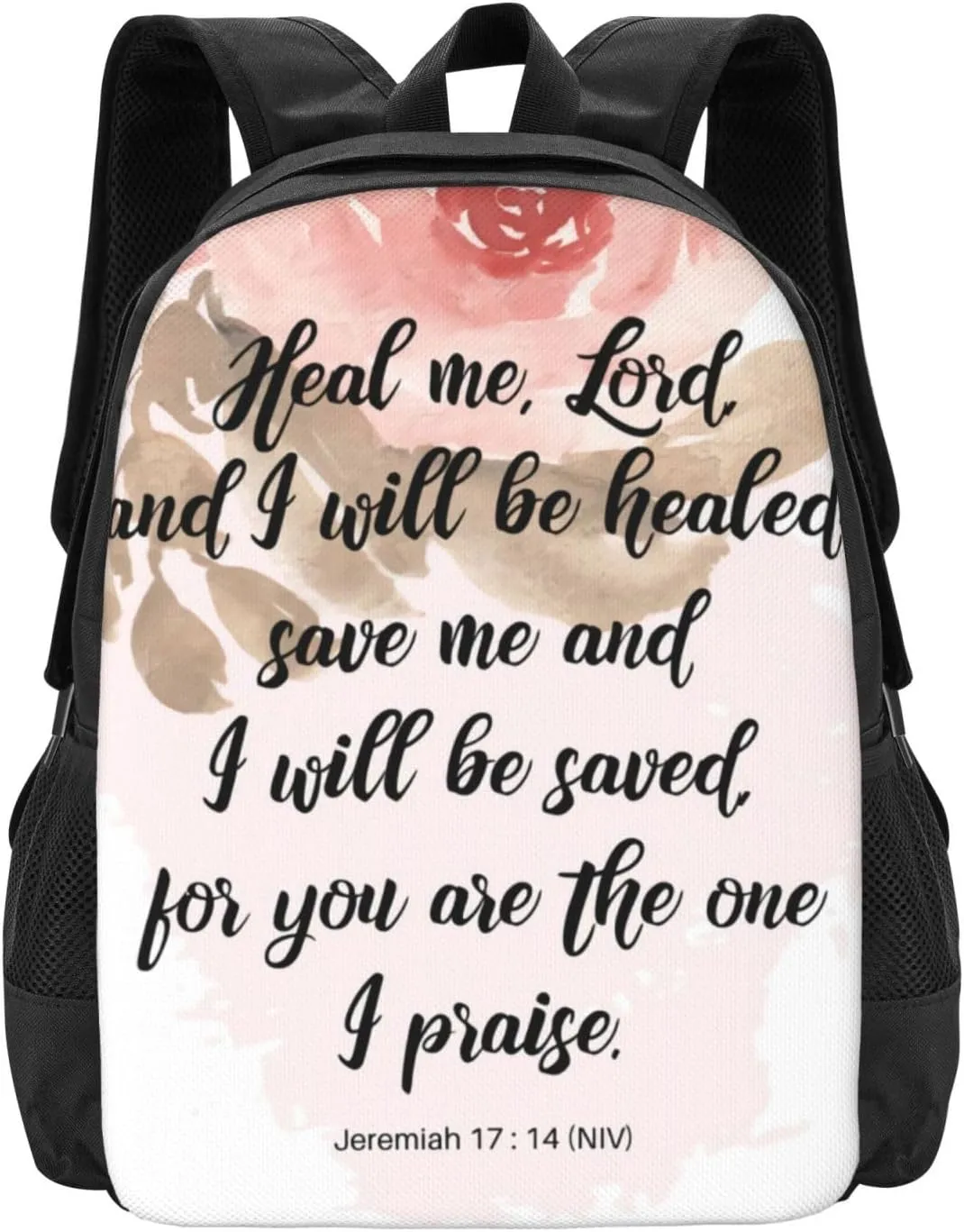 Jeremiah 17：14 Lightweight Packable Backpack Travel Casual Large Capacity Daypack Foldable Backpack For Men Women