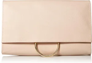Jessica McClintock Nora Solid Large Envelope Clutch with Ring Closure