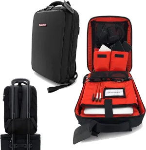 JetPack Snap Backpack for Non DVS, Club DJ Gig Set up, This Bag Protect Carry Mac, Laptop, Stand, Headphone, USB Mobile Devices, Cables, Microphone. Travel Friendly, Ultra Slim Design