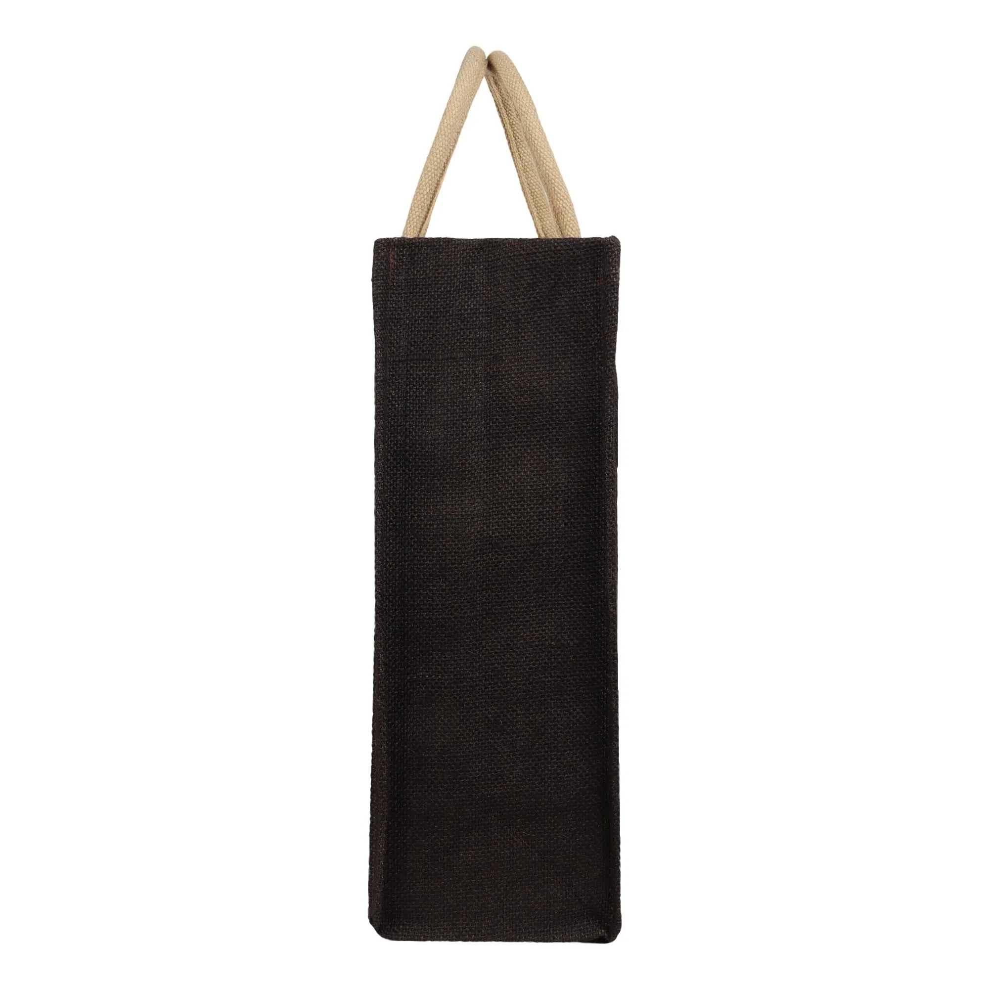 Jute Grocery Shopping Bags for Carry Milk Fruits Vegetable with Reinforced Handles With Zipper (Pack of 1)