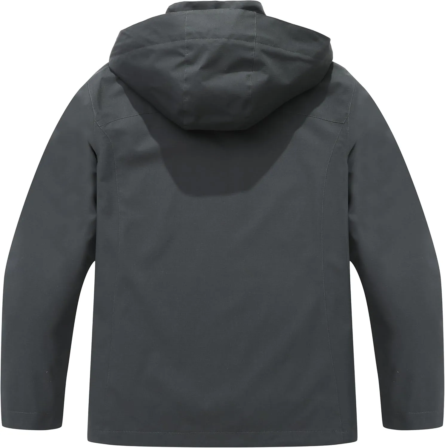 KAIDER Women's Plus Size Lightweight Waterproof Hooded Rain Jacket for Outdoor Hiking Travel