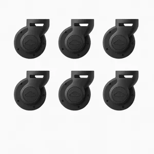 Katziela Replacement Wheels – 6-Pack Wheel-Only Set for All Katziela Pro Model Rolling Pet Carriers