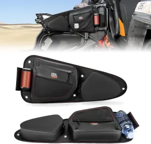 KEMIMOTO TPU New Fabric IPX6 Waterproof Door Bags Compatible with Polaris RZR XP 1000 Trail S 900 Turbo S Accessories 2014-2023, All-round Mudproof Zippers Easy to Clean Side Door Bags