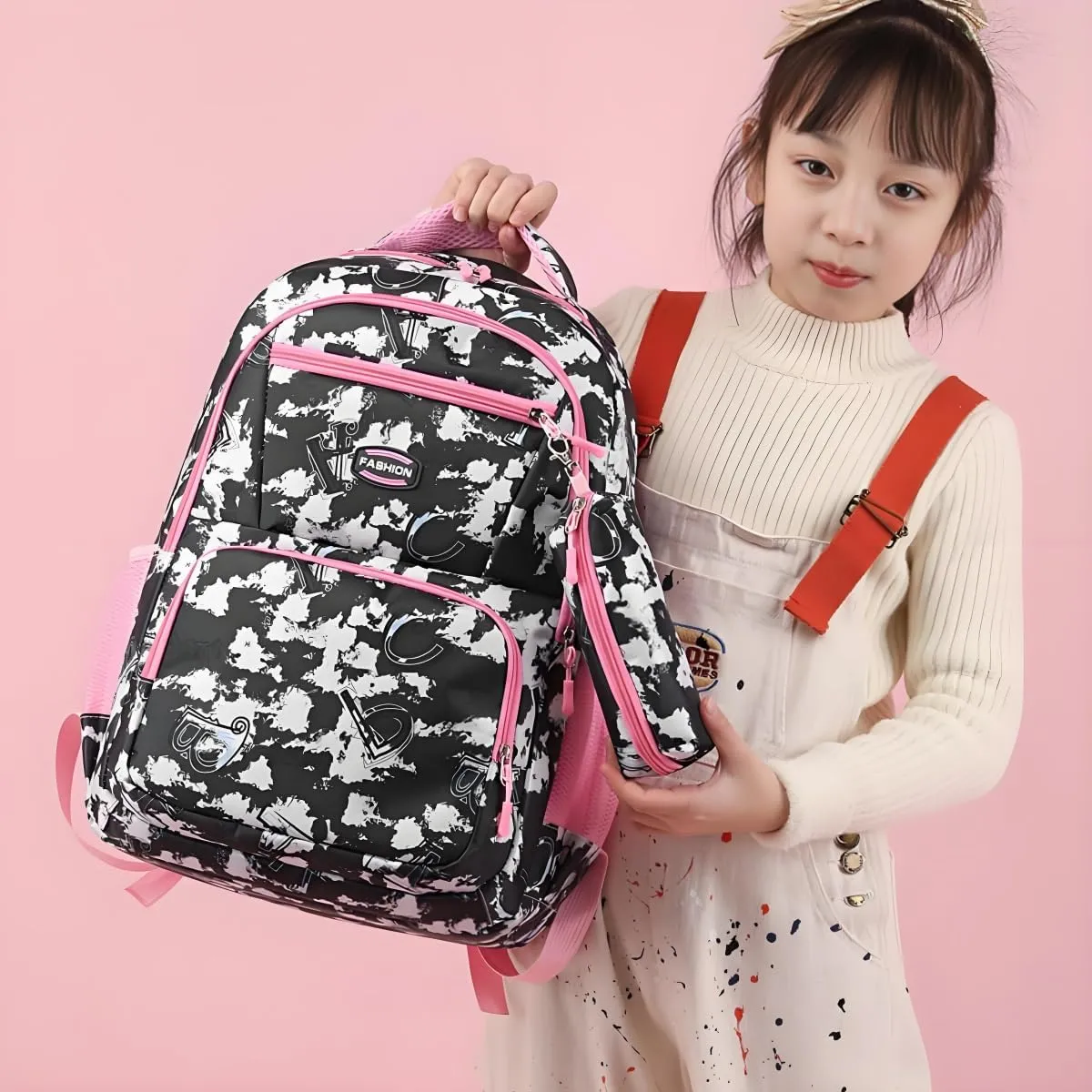 Kids Backpack Bookbag Boys Girls Backpack Teen Primary Middle School Bag Lightweight Travel Backpacks(Black)