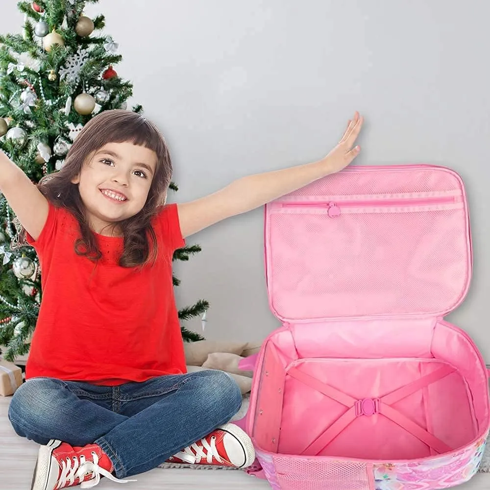 Kids Luggage for Boys and Girls, Cute Dinosaur Unicorn Rolling Wheels Suitcase for Toddler Children
