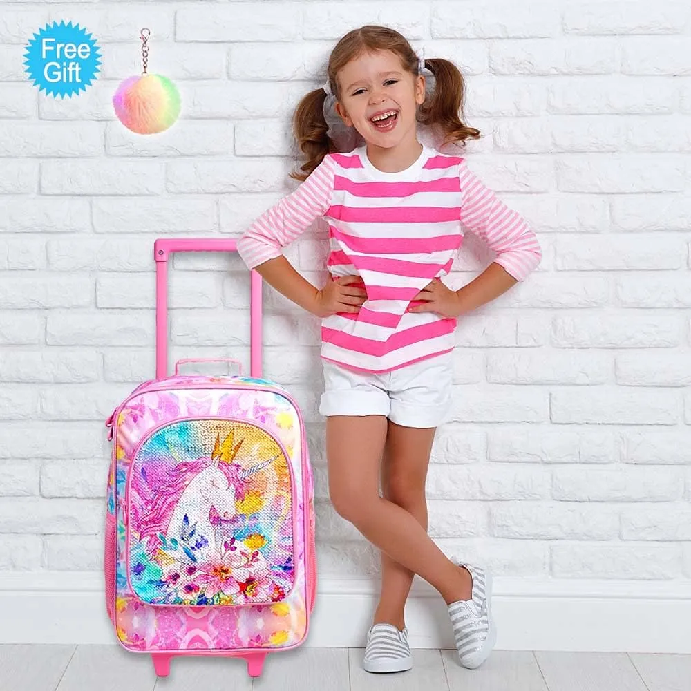 Kids Luggage for Boys and Girls, Toddler Rolling Travel Carry on Suitcase with Wheels…
