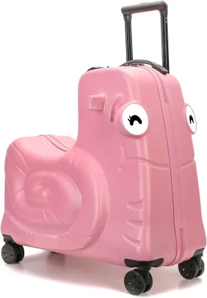 Kids Luggage, Kids Ride-on Luggage with Spinner Wheels Suitcase, Kid's Ride-On Suitcase Help Your Child Relax, Carry On Trolley Luggage with Password Lock, 20"