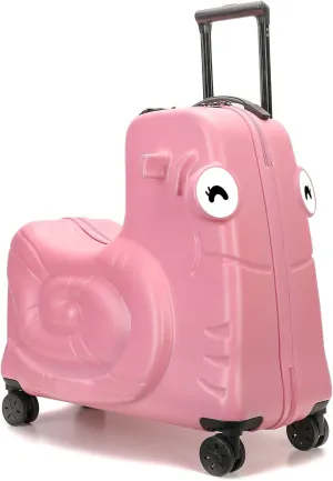 Kids Luggage, Kids Ride-on Luggage with Spinner Wheels Suitcase, Kid's Ride-On Suitcase Help Your Child Relax, Carry On Trolley Luggage with Password Lock, 20"