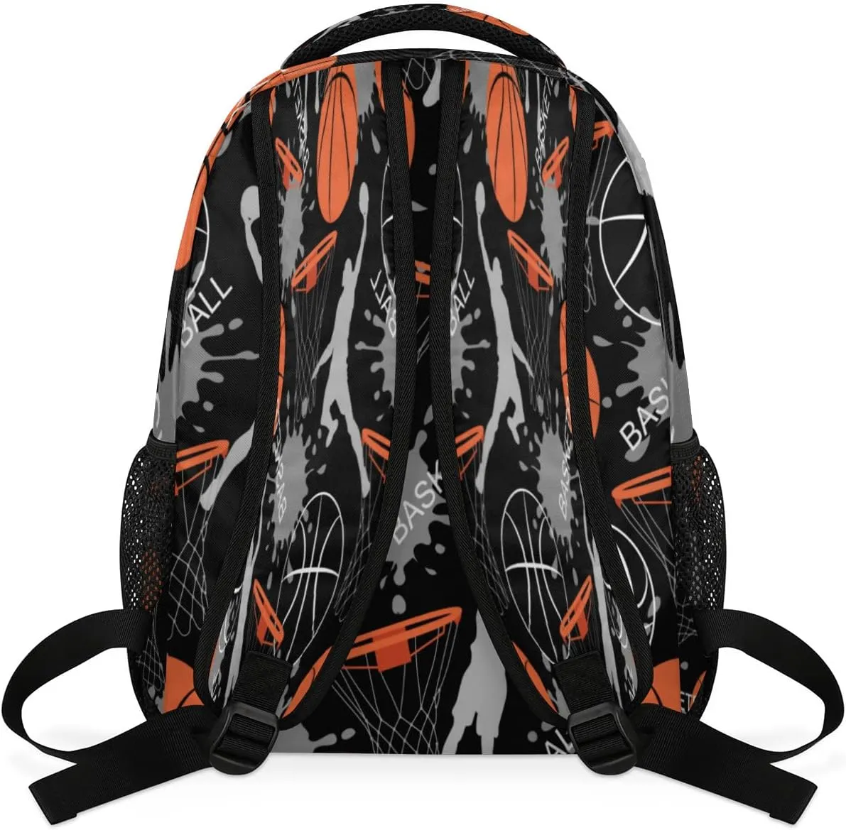 Kids School Backpack for Girls Boys School Bag Large Bookbag Lightweight Elementary Laptop Bag Travel Hiking Daypack (Basketball)