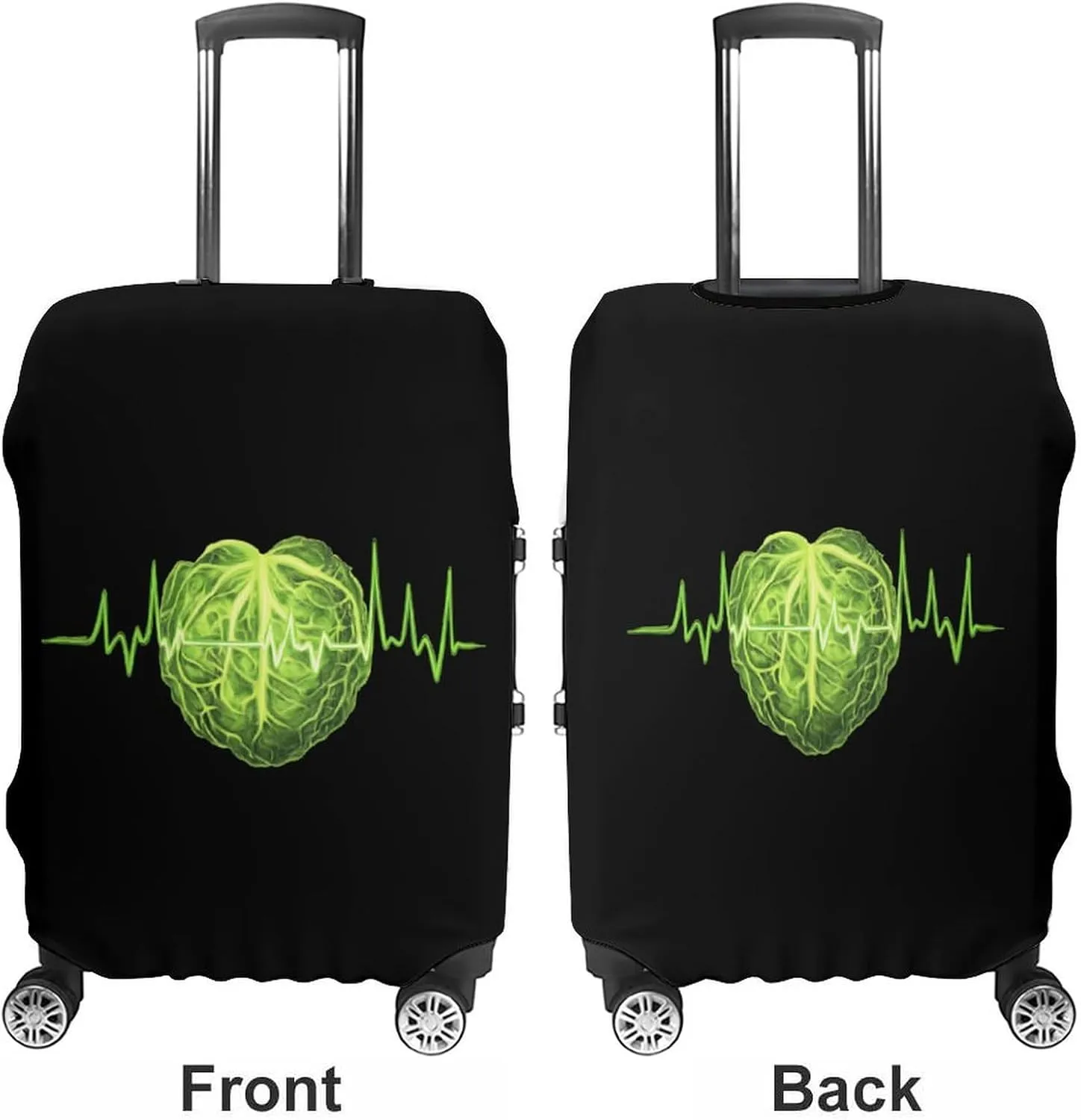 Kimchi Cabbage Travel Luggage Cover Washable Anti-Scratch Baggage Suitcase Protector S