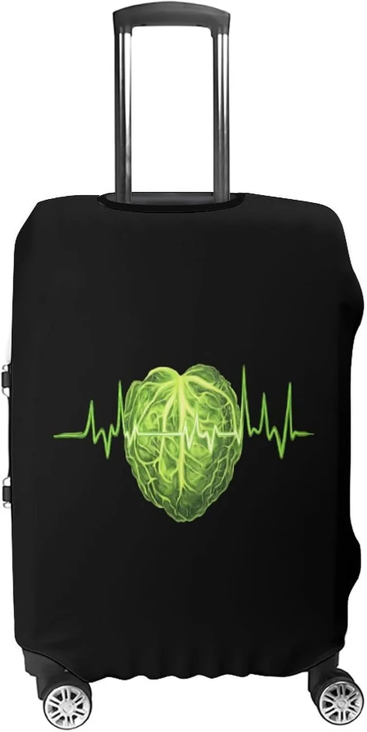 Kimchi Cabbage Travel Luggage Cover Washable Anti-Scratch Baggage Suitcase Protector S