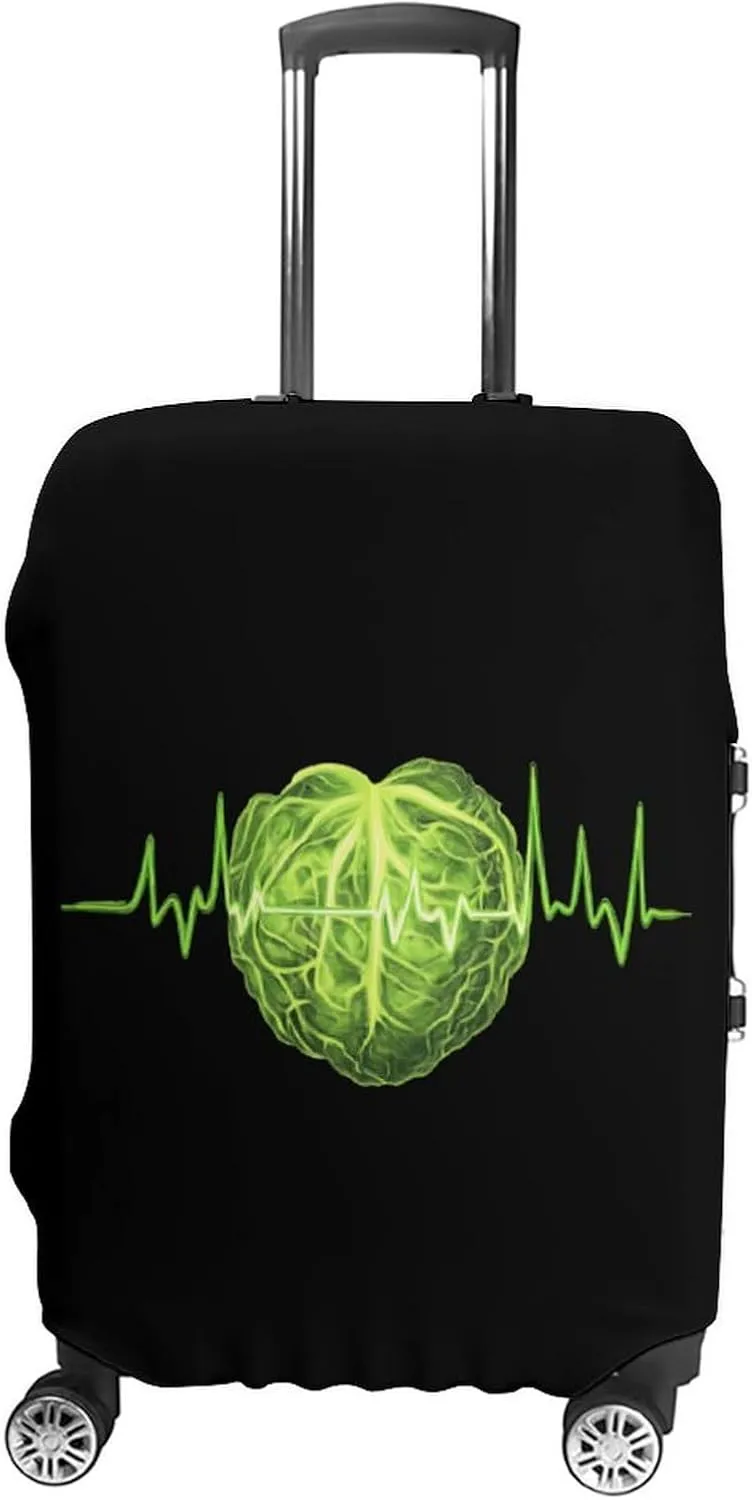 Kimchi Cabbage Travel Luggage Cover Washable Anti-Scratch Baggage Suitcase Protector S