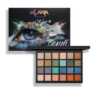 Klara Cosmetics 24 Eyeshadow Palette - Eye Makeup Palette with Matte, Shimmer and Metallic Finishes - Face Makeup Palette - Bondi - 2.5 oz