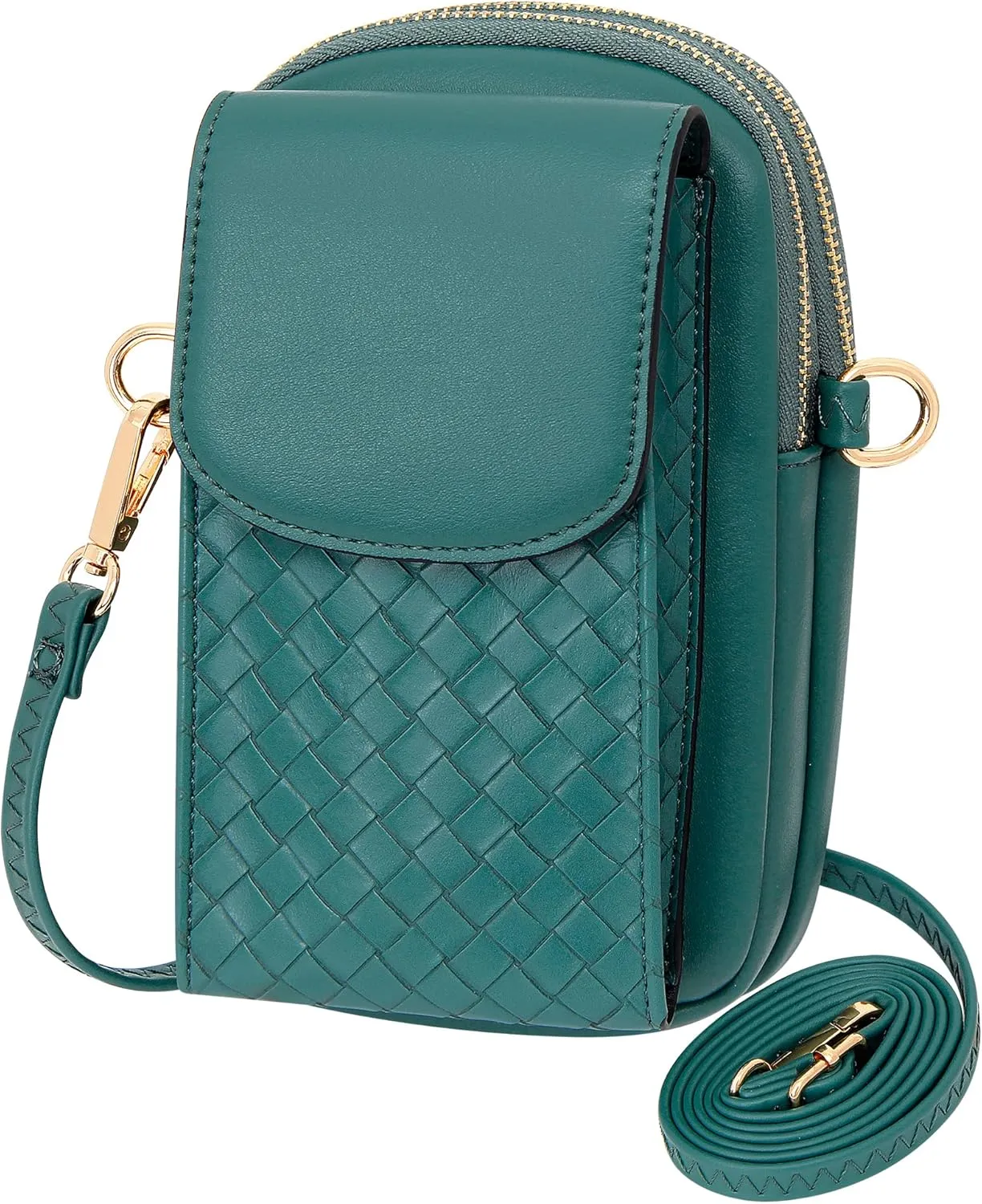 KUKOO Small Crossbody Phone Bags for Women with Card Slots, Cellphone Purse Wallet for Travel Shopping