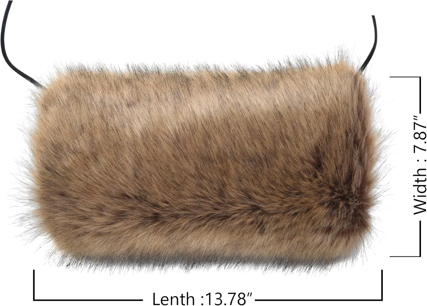 LA CARRIE Faux Fur Hand Muffs Women Winter Warmer Fuzzy Pouch Furry Plush Muffler Wedding Girl Kids Elegant Luxury Chic