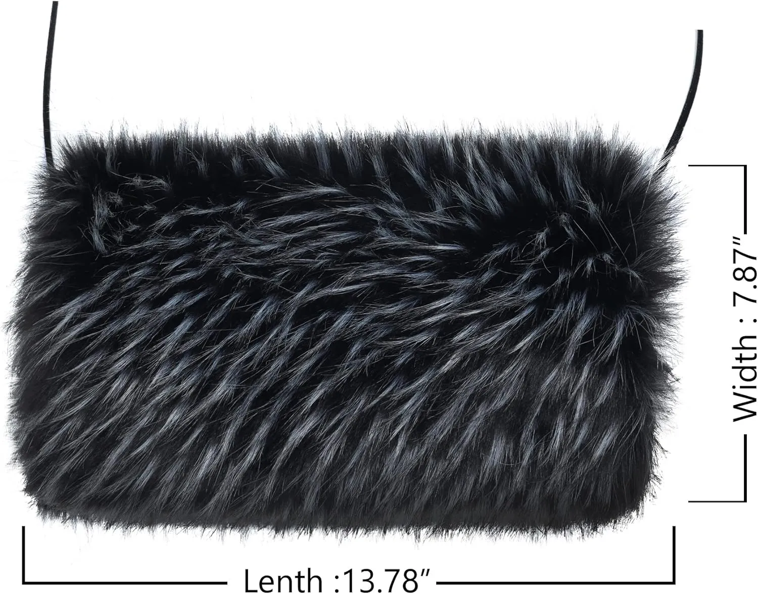 LA CARRIE Faux Fur Hand Muffs Women Winter Warmer Fuzzy Pouch Furry Plush Muffler Wedding Girl Kids Elegant Luxury Chic