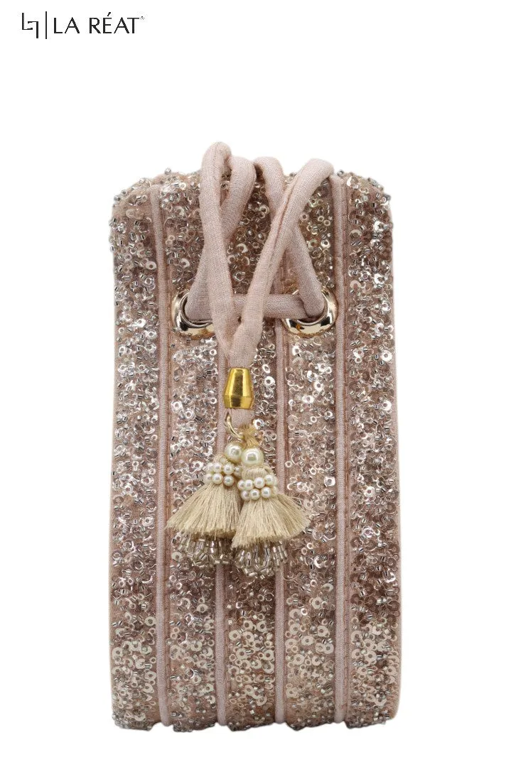 La Reat's Palki Women's Bridal Fancy Party Hand Embroidery Potli Bags, Ladies Purse Wallets, Evening Clutches, Handbags.