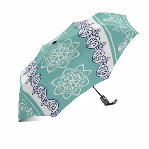 Lace Bohemian pattern automatic umbrella foldable with totes