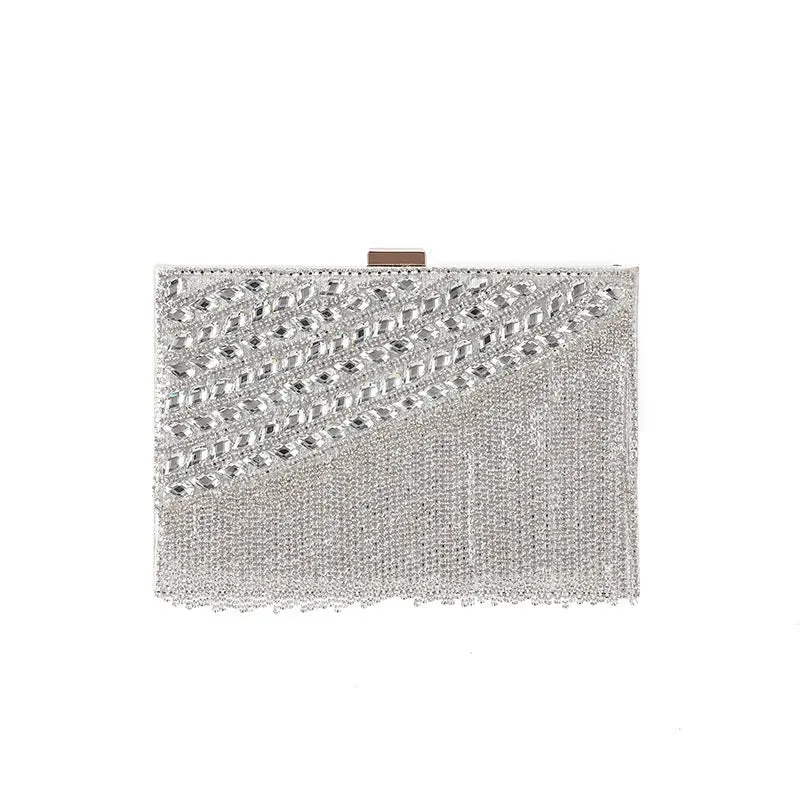 Ladies Tassel Rhinestone Evening Clutch Bag