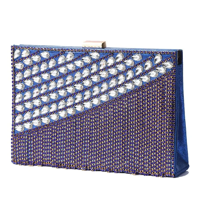 Ladies Tassel Rhinestone Evening Clutch Bag