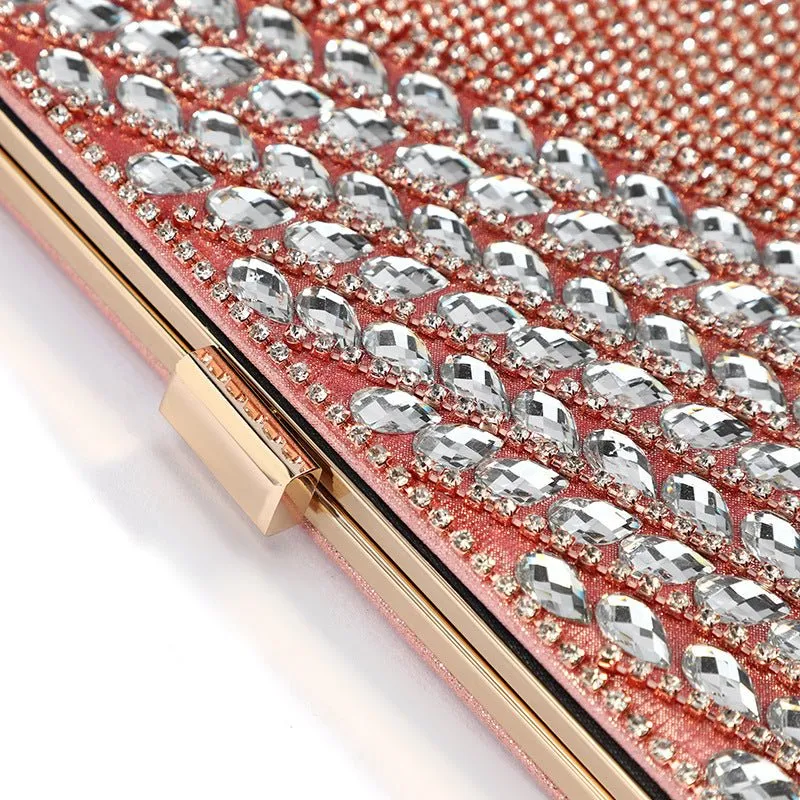 Ladies Tassel Rhinestone Evening Clutch Bag