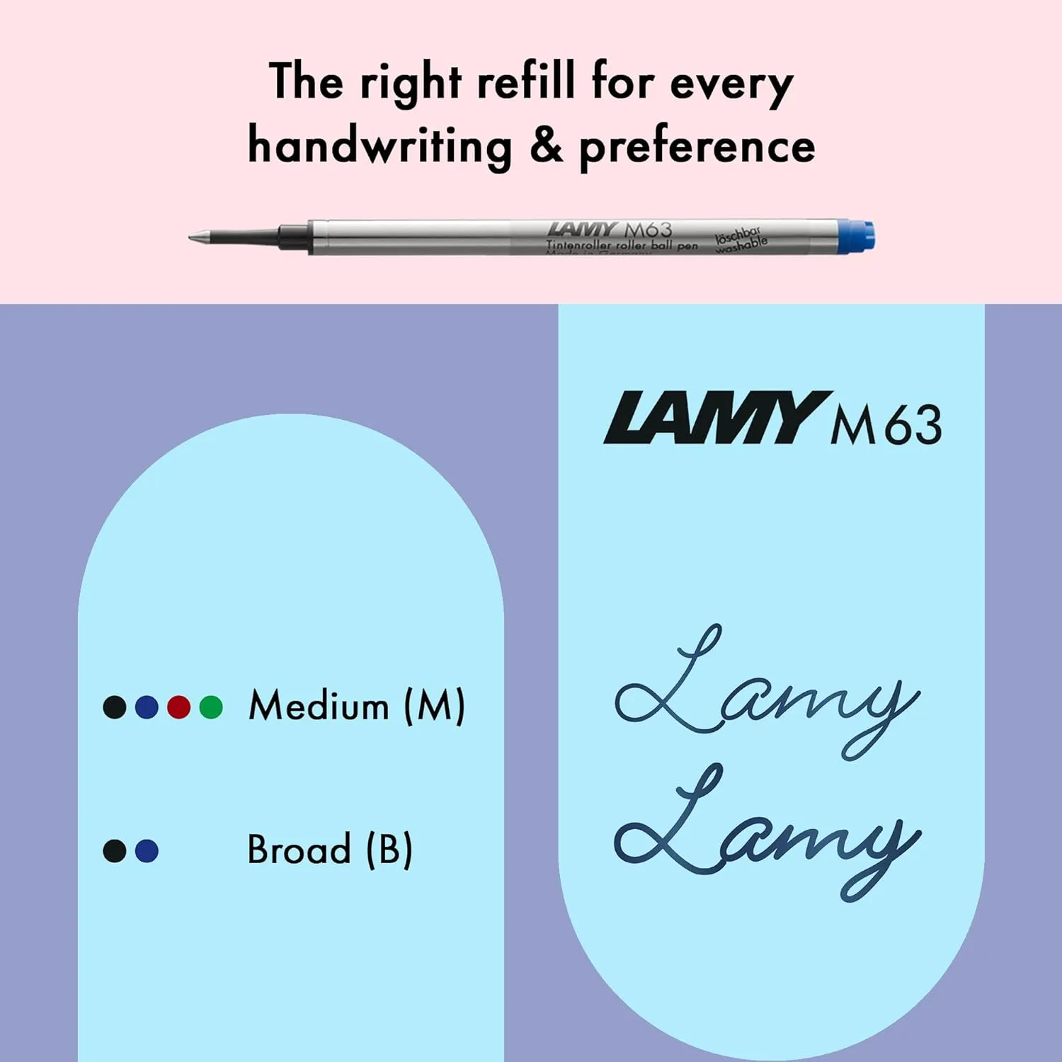 Lamy AL-star black purple - Rollerball Pen pen with transparent, ergonomic grip & line width M - lightweight aluminum body - including rollerball refill M 63 in black