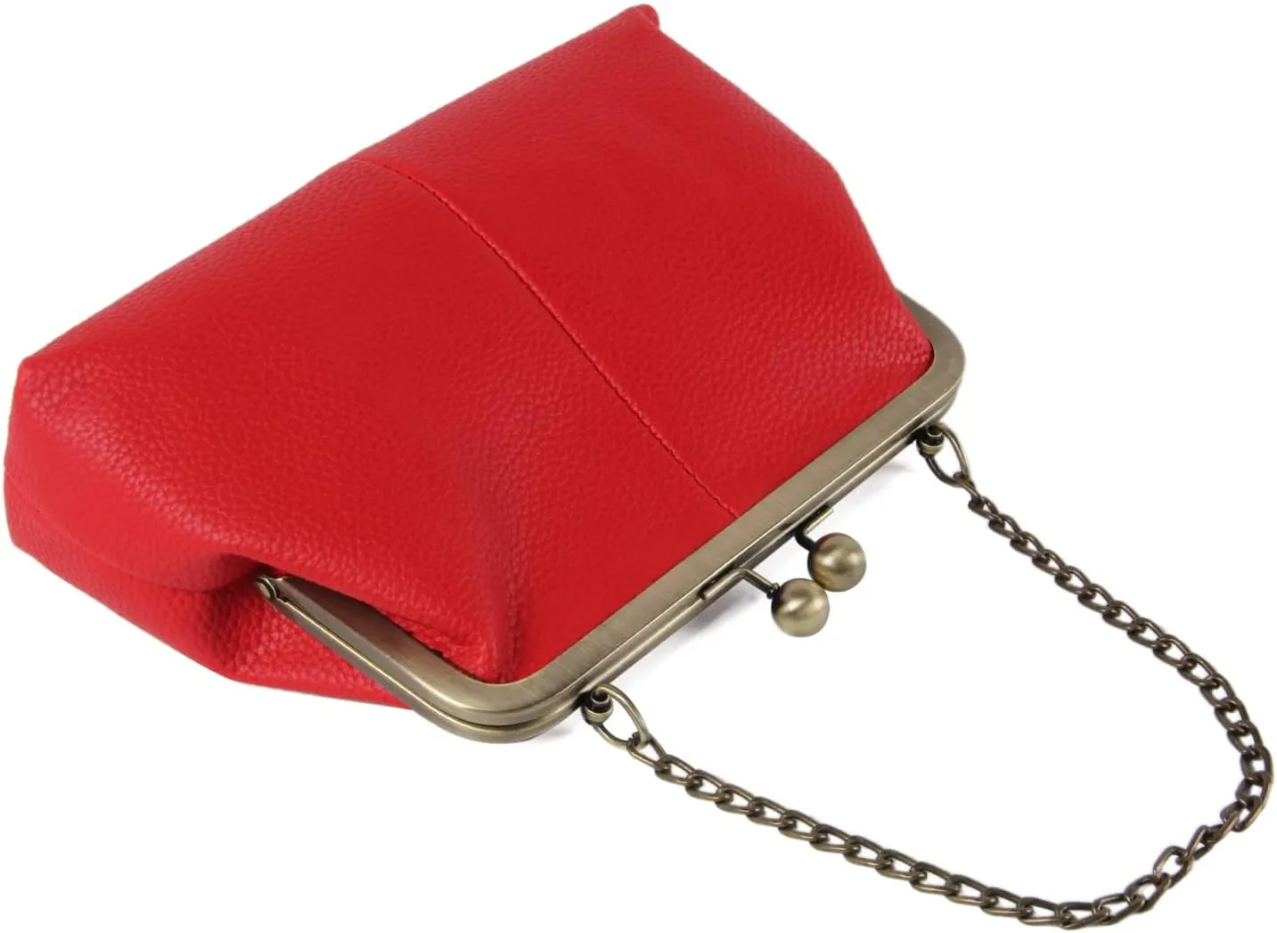 Lanpet Women Classical Kiss Lock Clutch with Chain Strap Shoulder Bag Purse Wallet