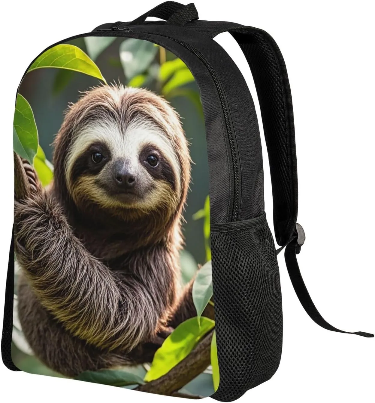Laptop Backpack for Women Men Carry-on Backpack Adorable Sloth Daypack Lightweight Travel Shoulder Bags