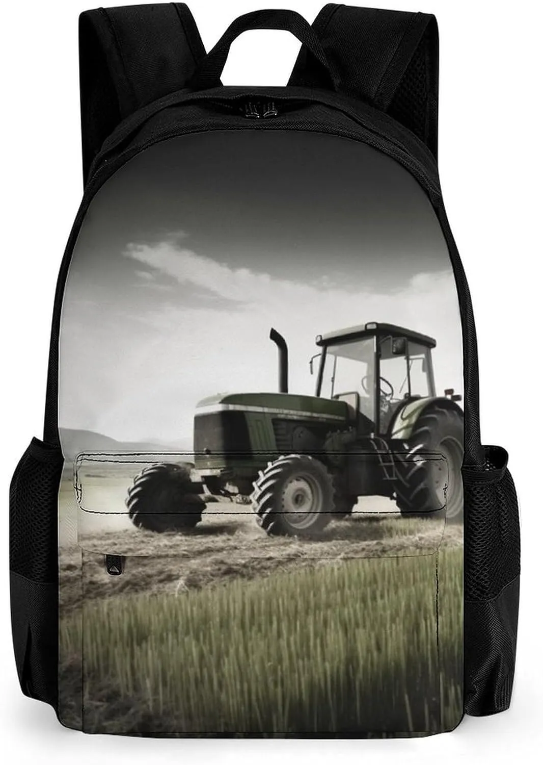 Laptop Backpack for Women Men Daypack Tractor Agriculture Tranquil Backpacks Computer Bag Travel Laptop Bag Casual Work Bag