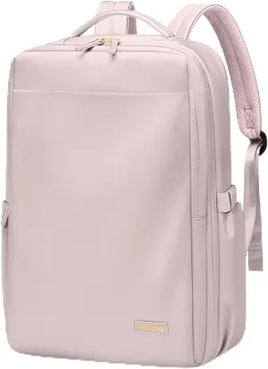 Laptop Backpack for Women, Professional Adult Office Commuter Womens Computer Backpack Travel Carry on Personal Item Bag For Airlines, Work, College, Travel, 17.3Inch, Pink
