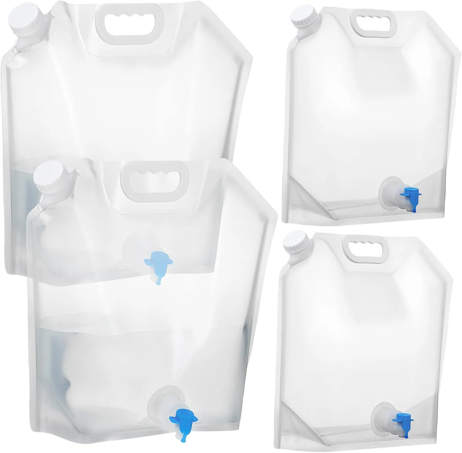 Large Capacity Foldable Water Jugs Collapsible Water Containers Bag for Sports Camping Travel