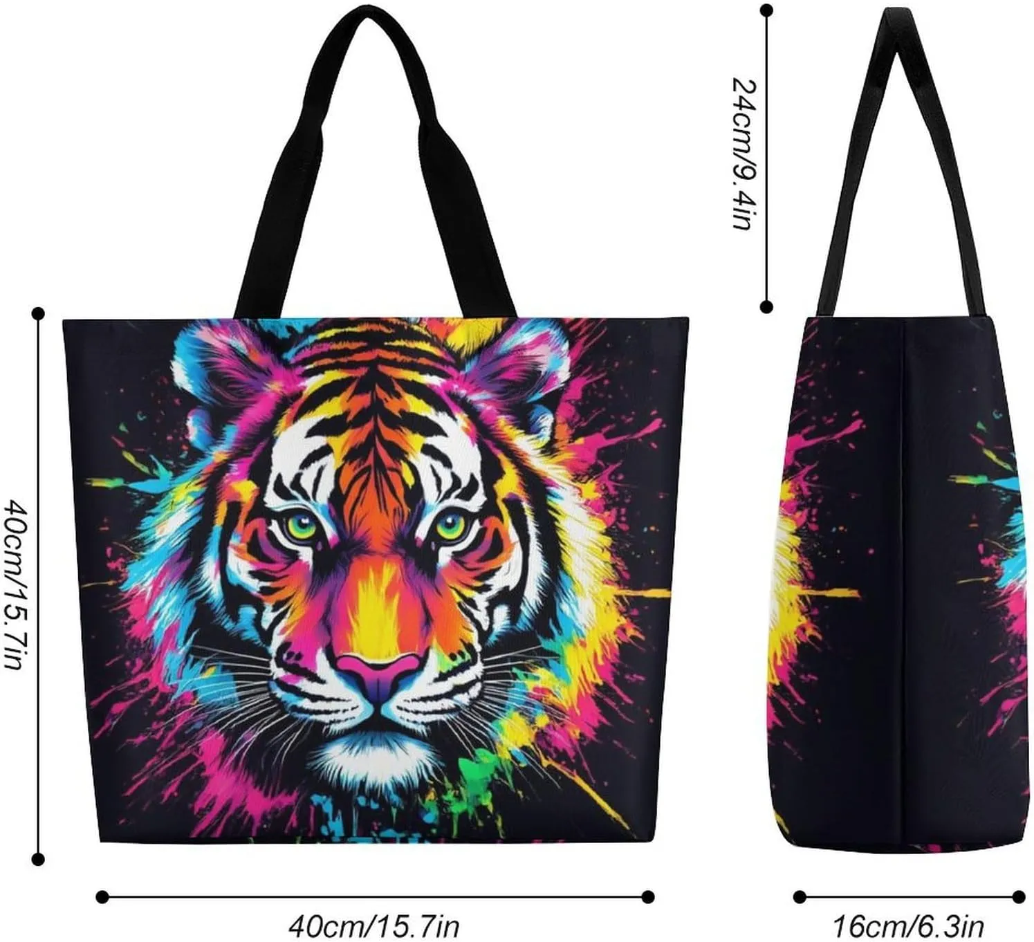 Large Grocery Tote Bag for Women, Multipurpose Handbag Shopping Storage Bags Reusable Shoulder Bag