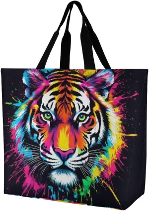 Large Grocery Tote Bag for Women, Multipurpose Handbag Shopping Storage Bags Reusable Shoulder Bag