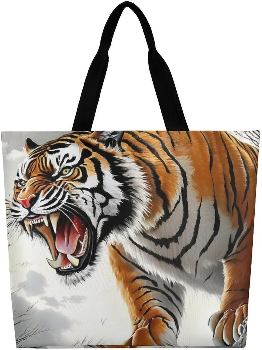 Large Grocery Tote Bag for Women, Multipurpose Handbag Shopping Storage Bags Reusable Shoulder Bag