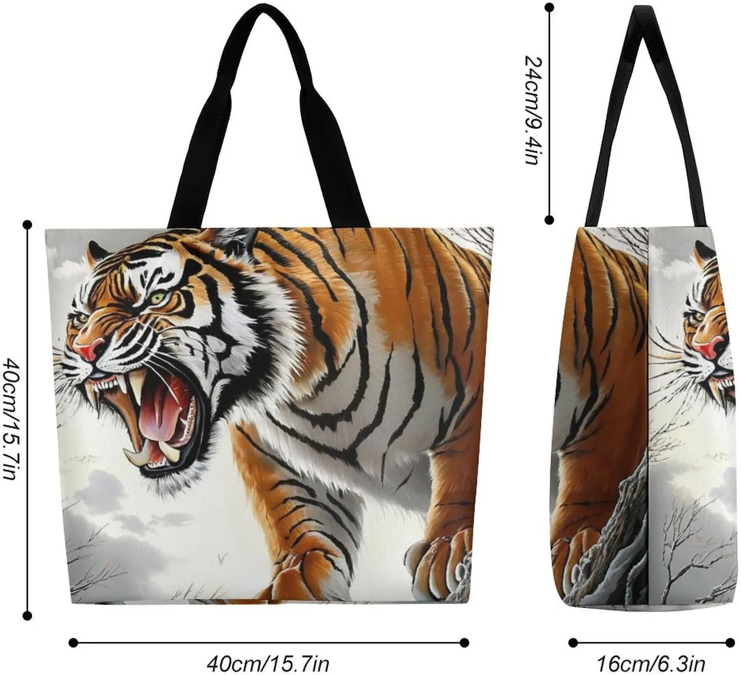 Large Grocery Tote Bag for Women, Multipurpose Handbag Shopping Storage Bags Reusable Shoulder Bag