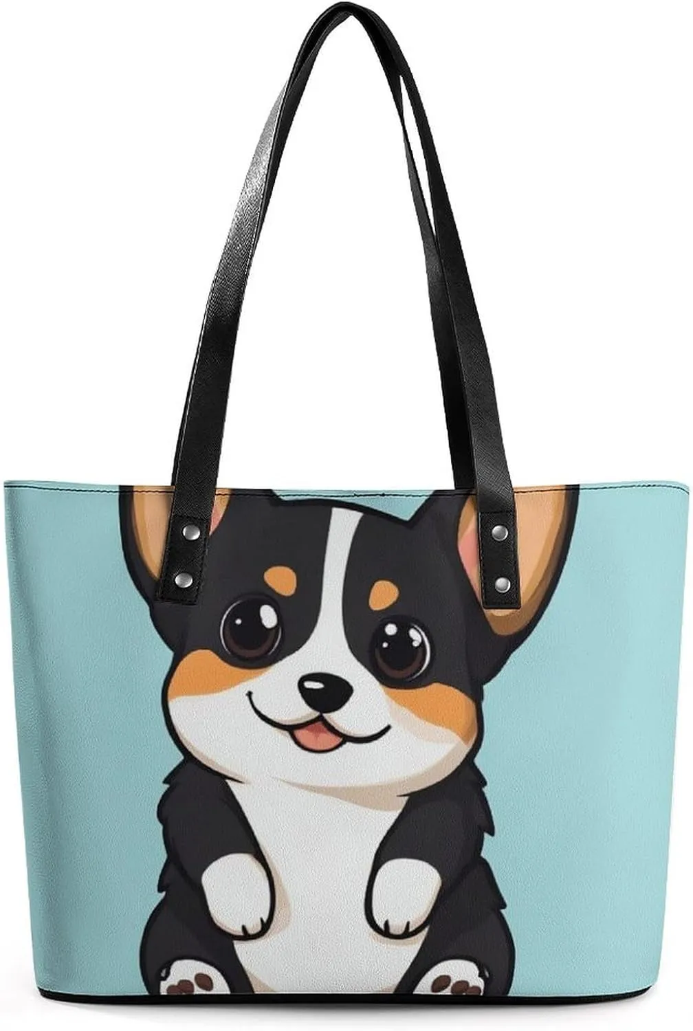Large Leather Handbag Unisex Travel Lightweight Tote Bag For Daily Use
