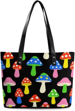 Large Leather Handbag Unisex Travel Lightweight Tote Bag For Daily Use