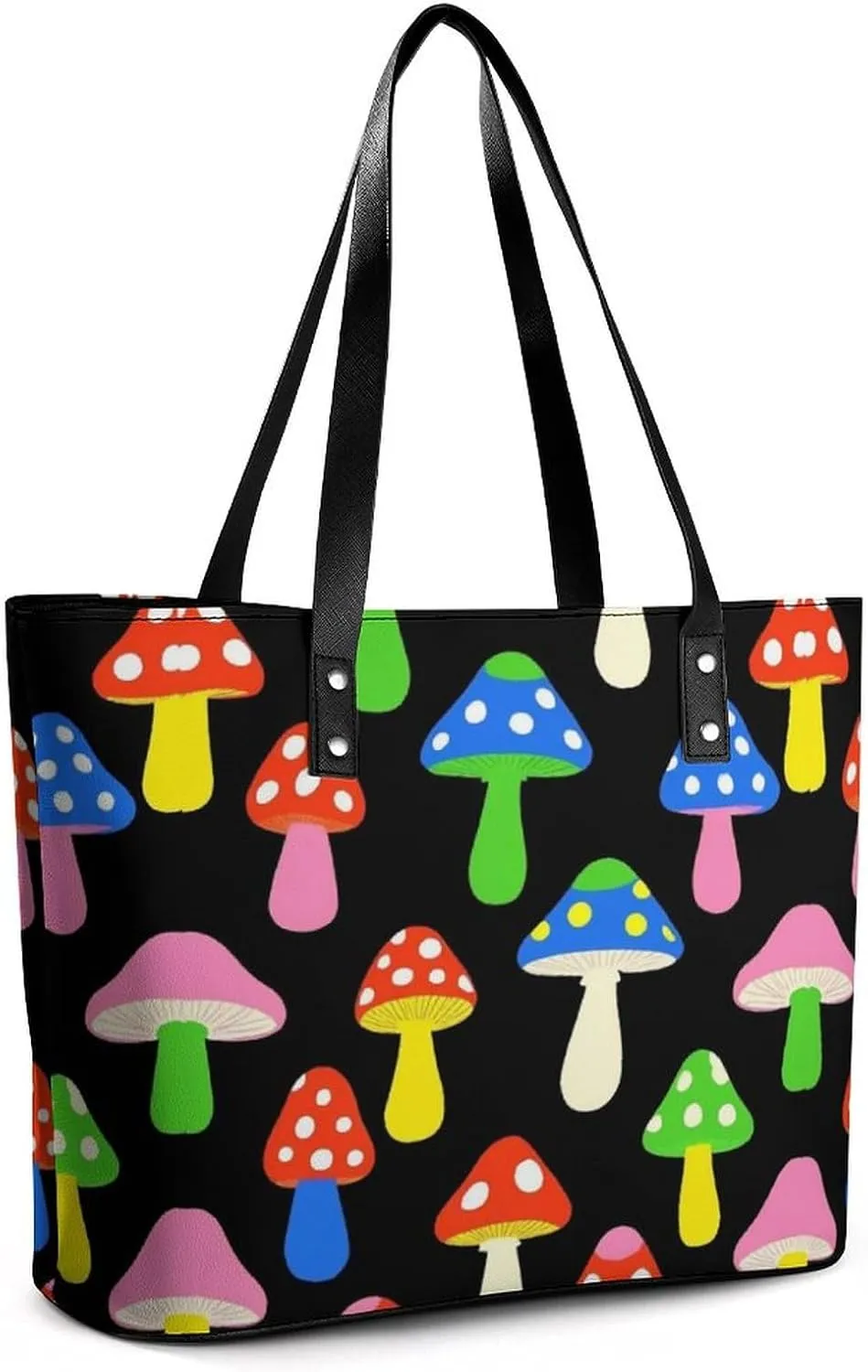 Large Leather Handbag Unisex Travel Lightweight Tote Bag For Daily Use