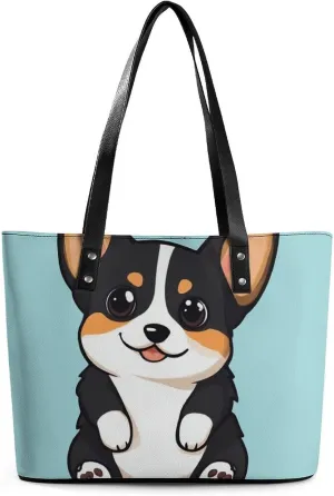 Large Leather Handbag Unisex Travel Lightweight Tote Bag For Daily Use