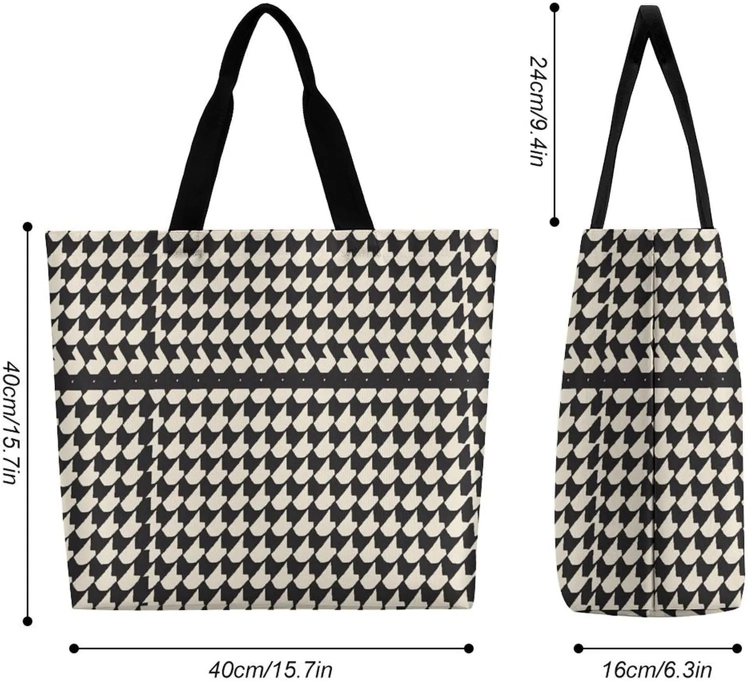 Large Tote Bag Shopping Bag with Handles Green Leaves And Skull Foldable Washable Heavy Duty Waterproof