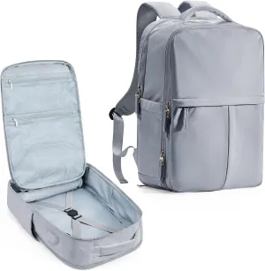 Large Travel Backpack Carry On Flight Approved for Women Men Carry On Backpack for Airplanes Mochila De Viaje Suitcase Backpack for Travel Personal Item Backpack Grey