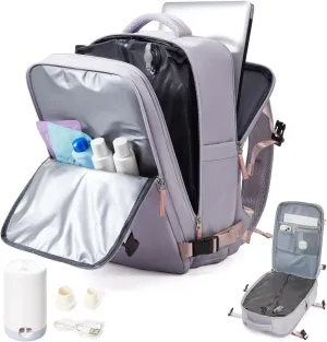 Large Vacuum Backpack Travel Airback Backpack With Pump Vacuum Compression Seal Bags for Women Men Carry on Suitcase Luggage Flight Approved Laptop Backpacks Business Work College Vacpack