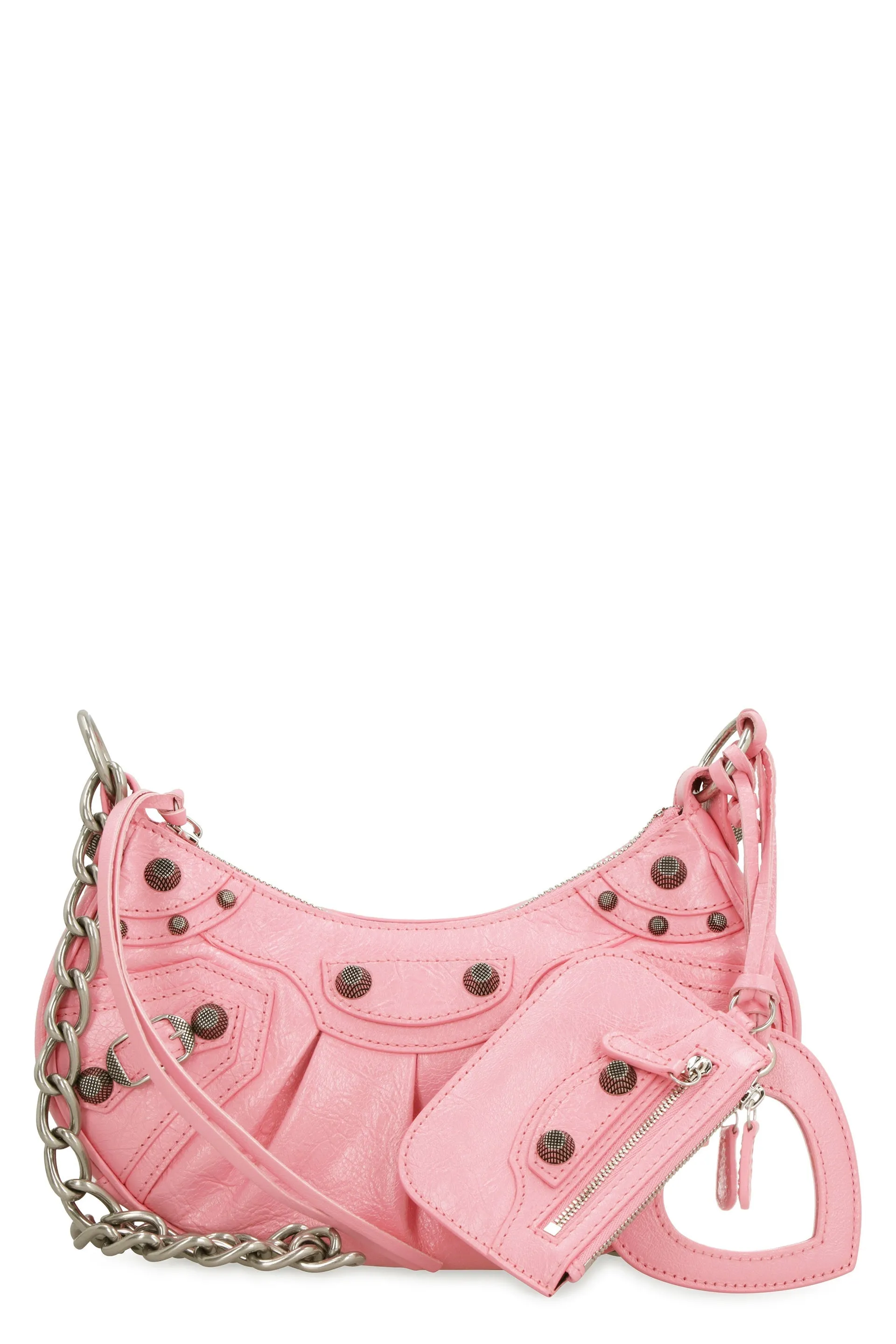 LE CAGOLE LEATHER CROSSBODY BAG