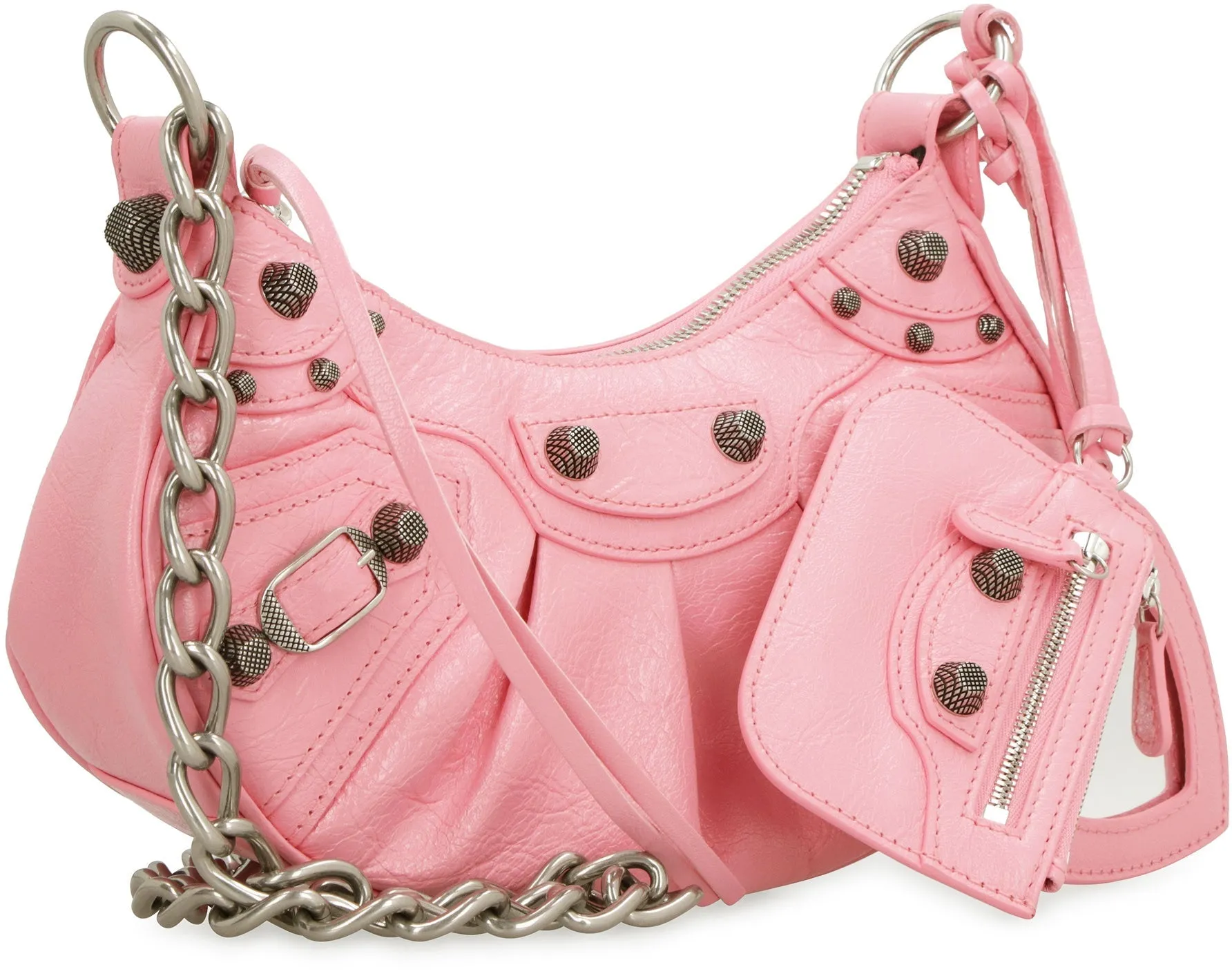 LE CAGOLE LEATHER CROSSBODY BAG